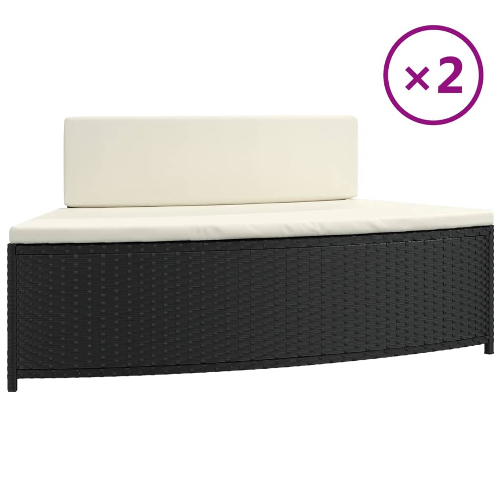 8720845726935_a_en_hd_1 vidaXL Spa Benches with Cushions 2 pcs Black Poly Rattan - Image 2