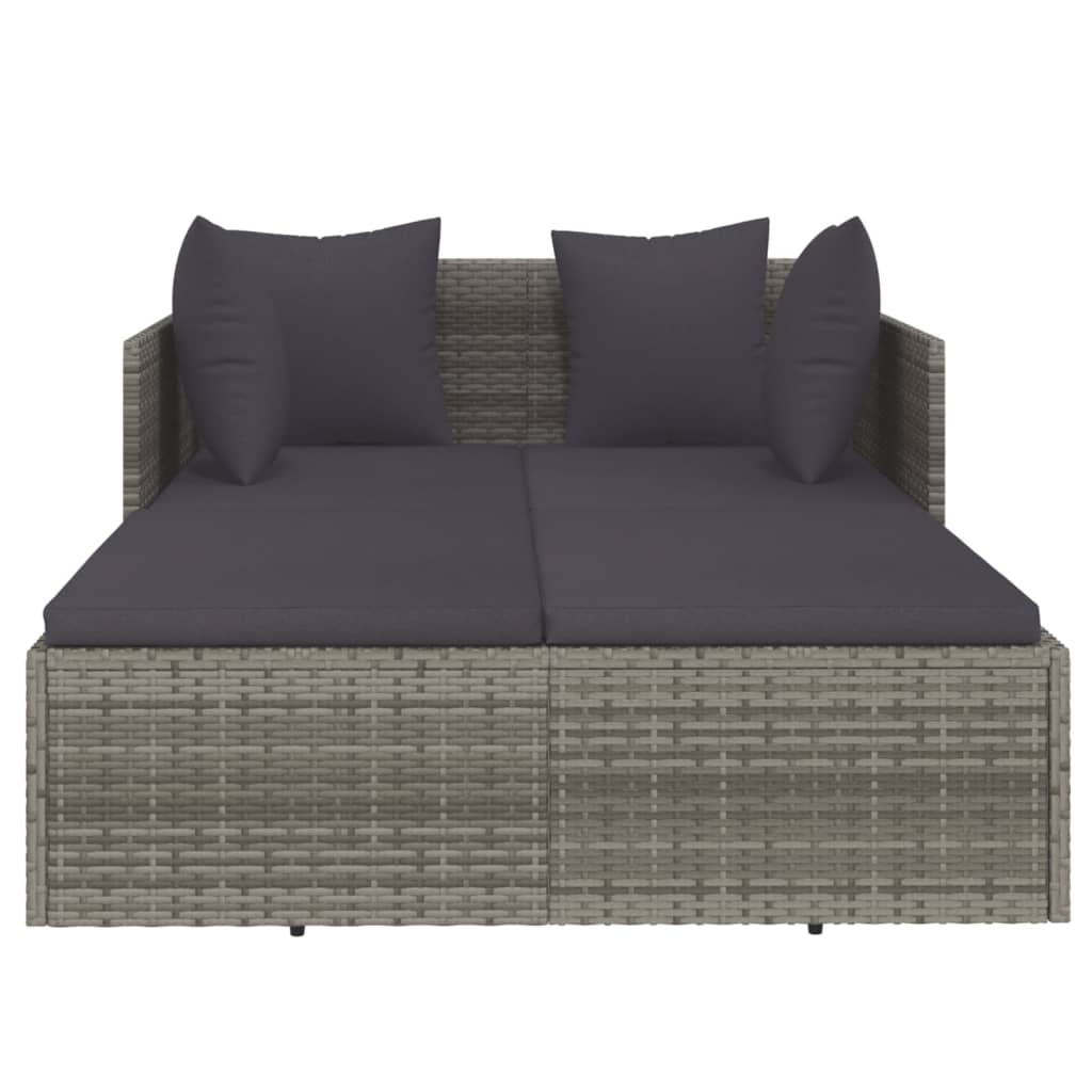 8720845726997_g_en_hd_1 vidaXL Sunbed with Cushions Grey 182x118x63 cm Poly Rattan - Image 3