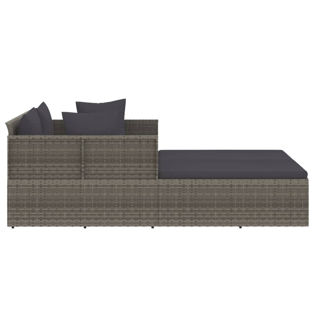 8720845726997_g_en_hd_2 vidaXL Sunbed with Cushions Grey 182x118x63 cm Poly Rattan - Image 4