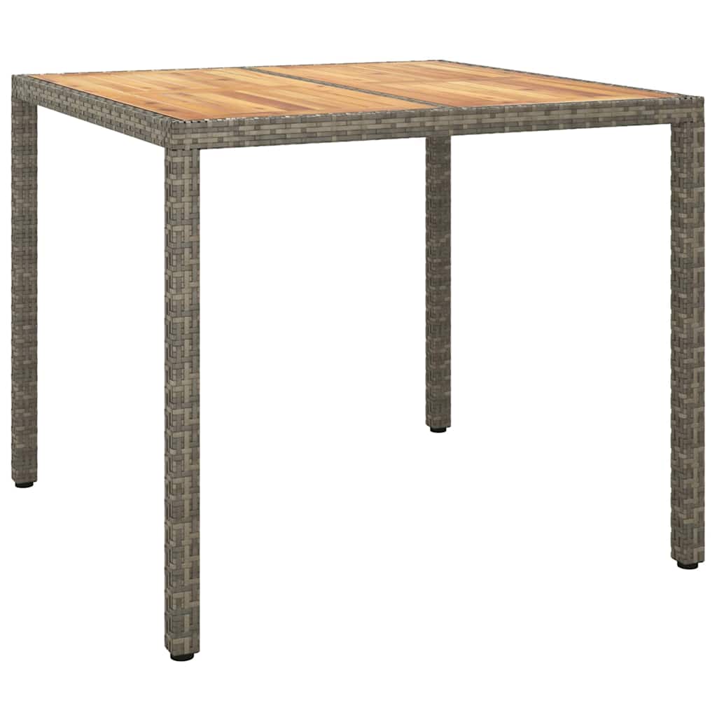 8720845727444_wbg-an-m_en_hd_1 vidaXL Garden Dining Table Grey 90 x 90 x 75 cm Poly rattan - Image 2