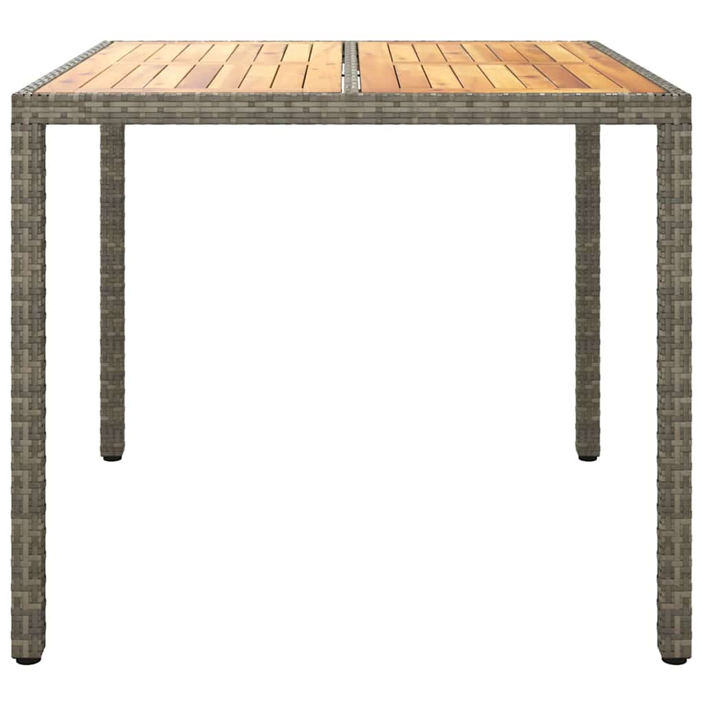8720845727444_wbg-fr_en_hd_2 vidaXL Garden Dining Table Grey 90 x 90 x 75 cm Poly rattan - Image 3