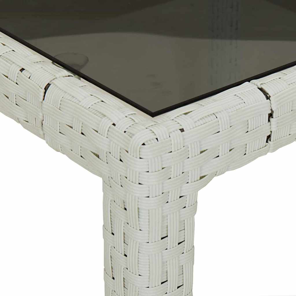 8720845727482_detail_en_hd_1 vidaXL Garden Dining Table White 150 x 90 x 75 cm Poly rattan - Image 5