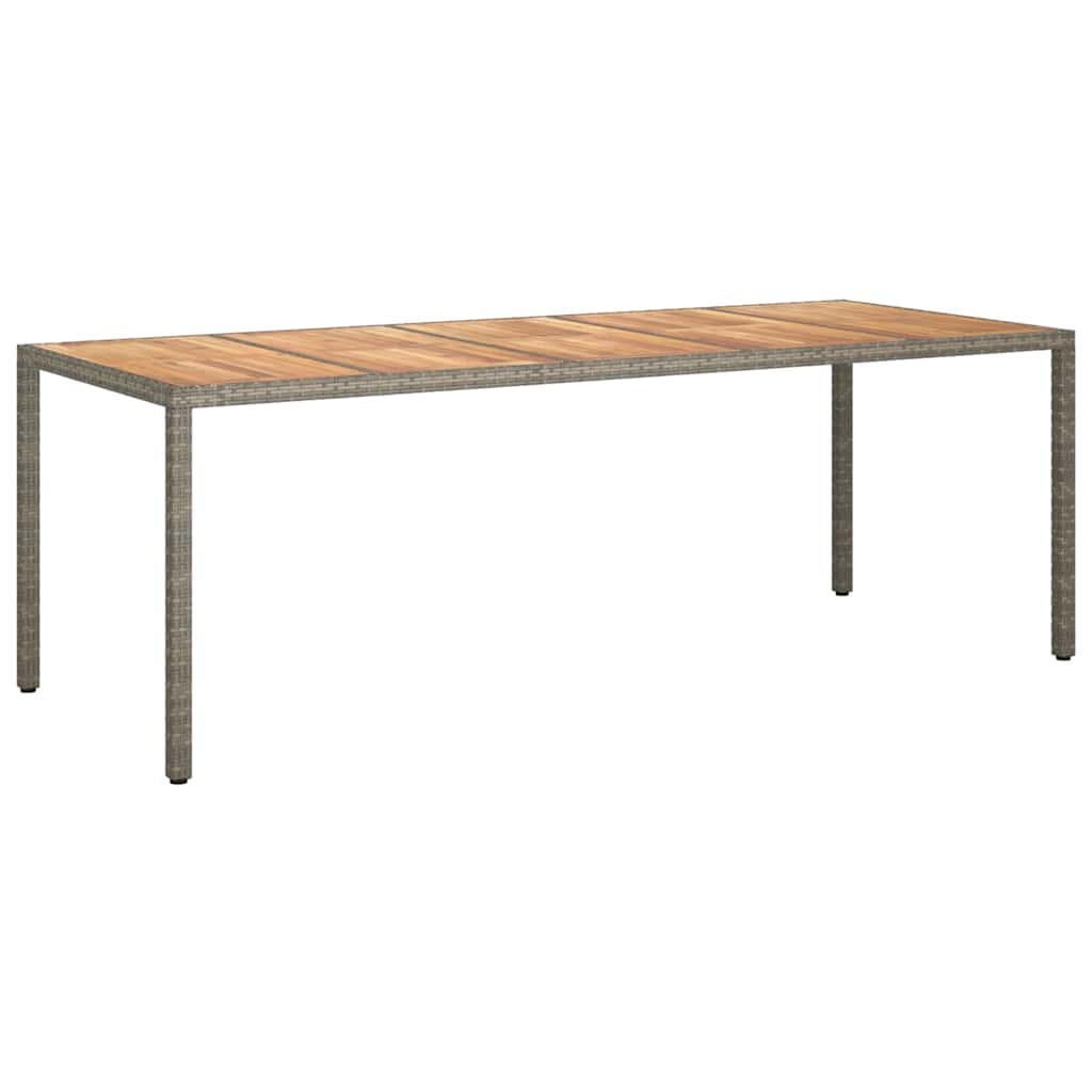 8720845727659_wbg-an-m_en_hd_1 vidaXL Garden Dining Table Grey 250 x 100 x 75 cm Poly rattan - Image 2