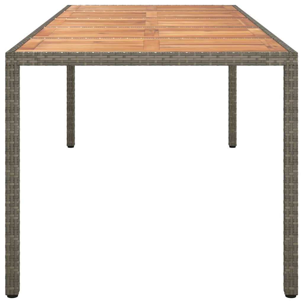 8720845727659_wbg-si_en_hd_3 vidaXL Garden Dining Table Grey 250 x 100 x 75 cm Poly rattan - Image 4
