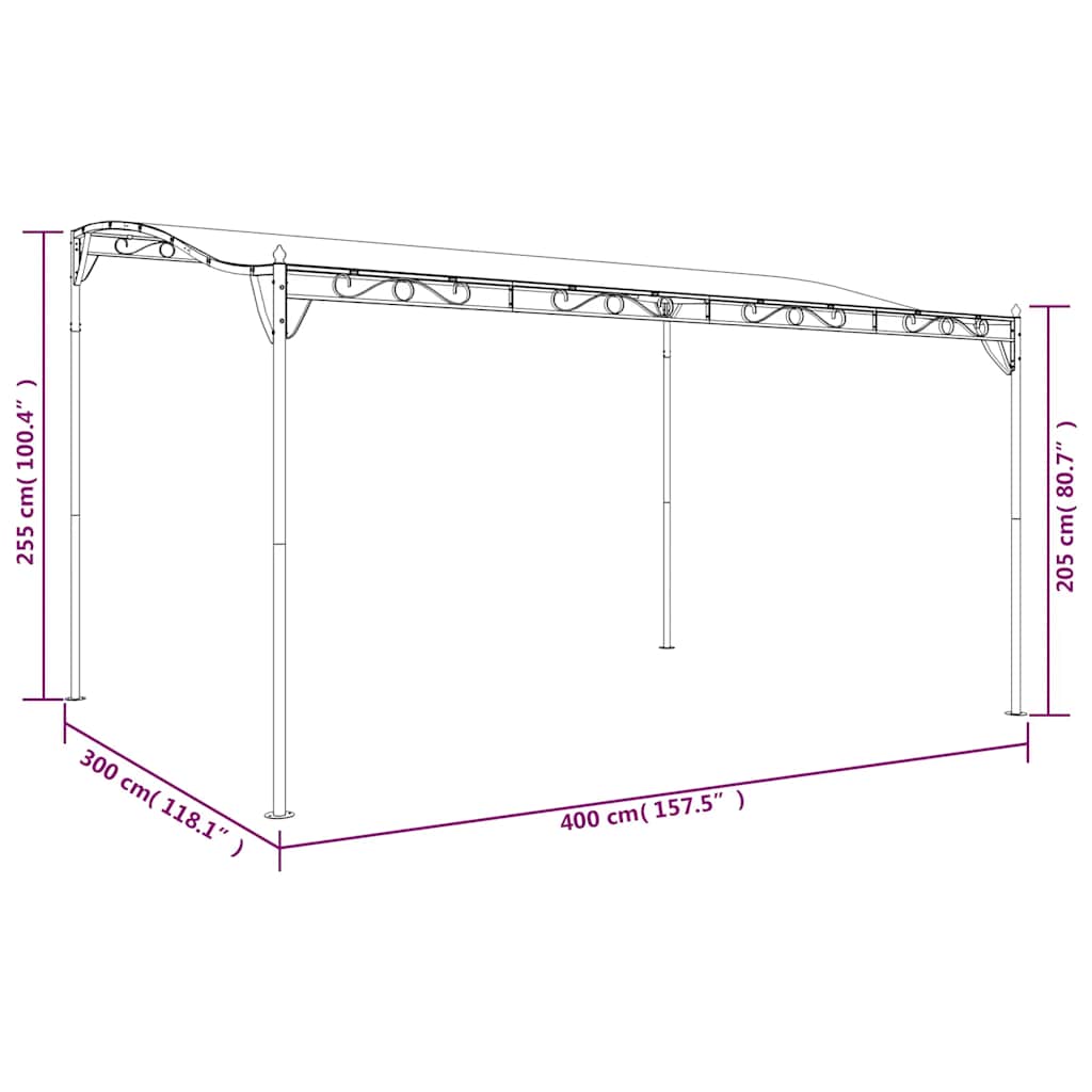 8720845728342_g_en_hd_7 vidaXL Canopy Anthracite 4x3 m 180 g/m² Fabric and Steel - Image 9