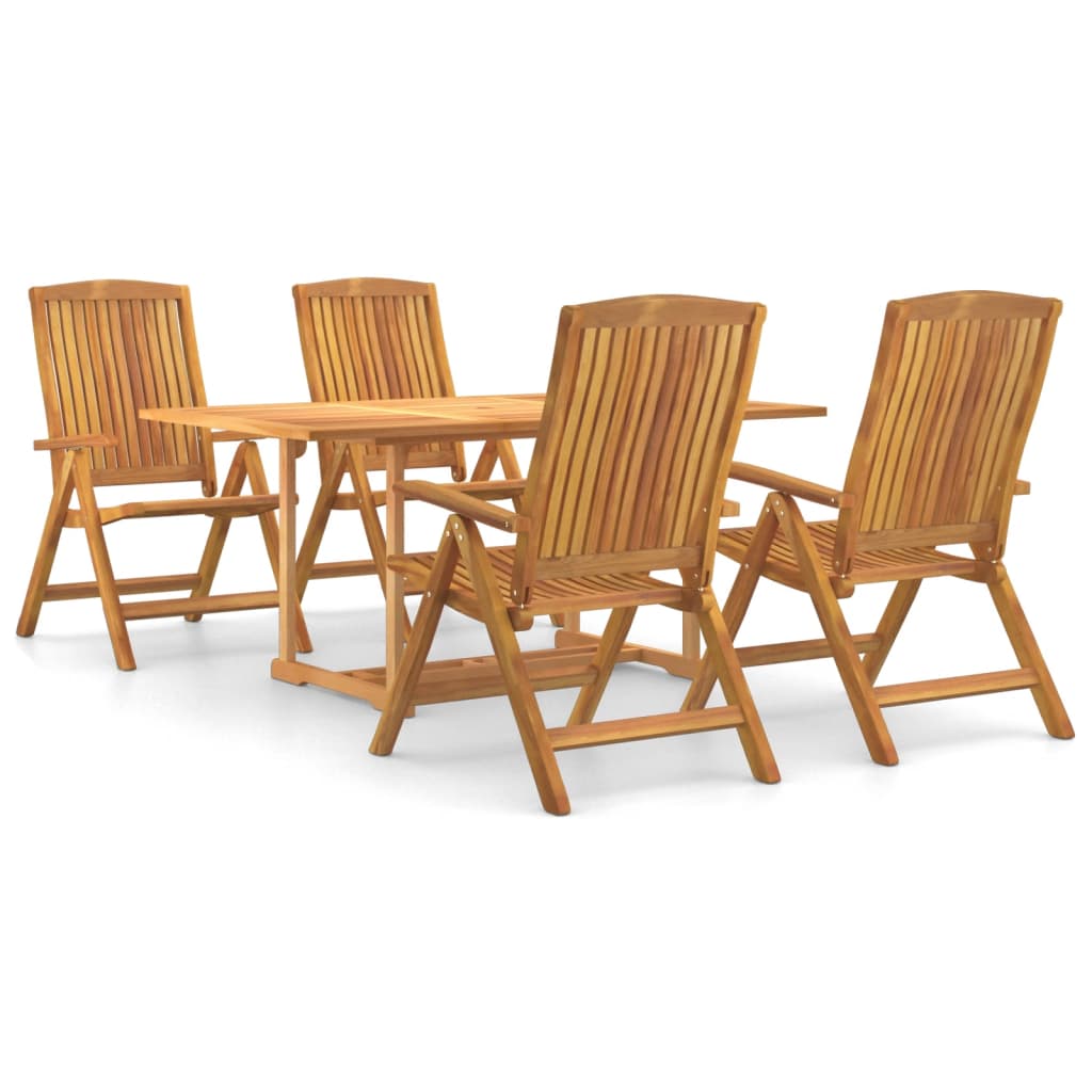 8720845729561_a_en_hd_1 vidaXL 5 Piece Garden Dining Set Solid Wood Teak - Image 2