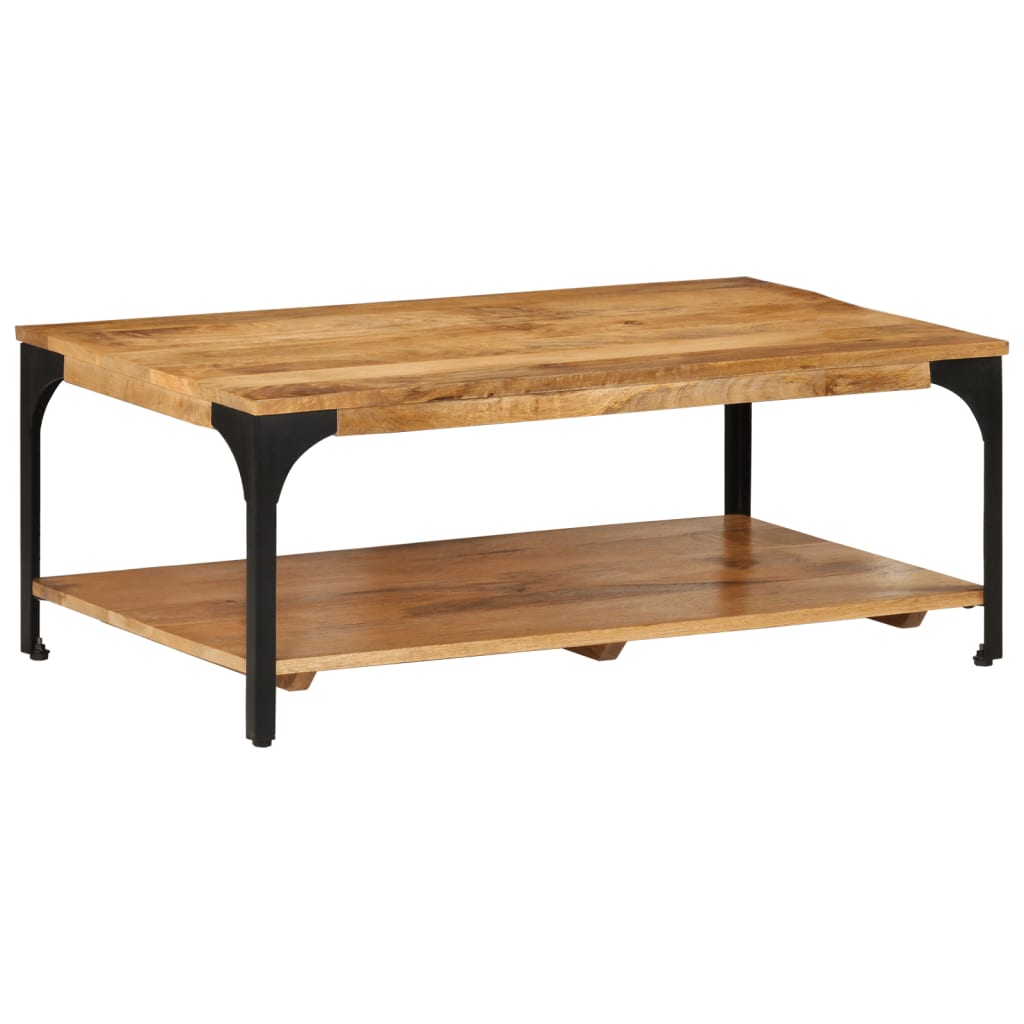 8720845730710_g_en_hd_9 vidaXL 2-Layer Coffee Table 100x55x38 cm Solid Wood Mango and Steel - Image 10