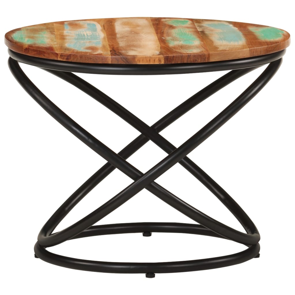 8720845730758_g_en_hd_1 vidaXL Coffee Table Ø50x40 cm Solid Wood Reclaimed and Steel - Image 2