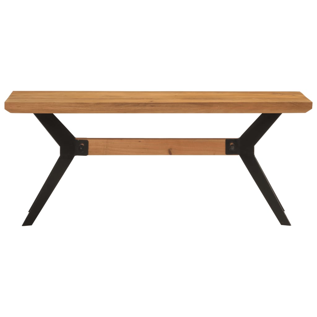 8720845731090_g_en_hd_1 vidaXL Dining Bench 110x40x46 cm Solid Wood Acacia and Steel - Image 2