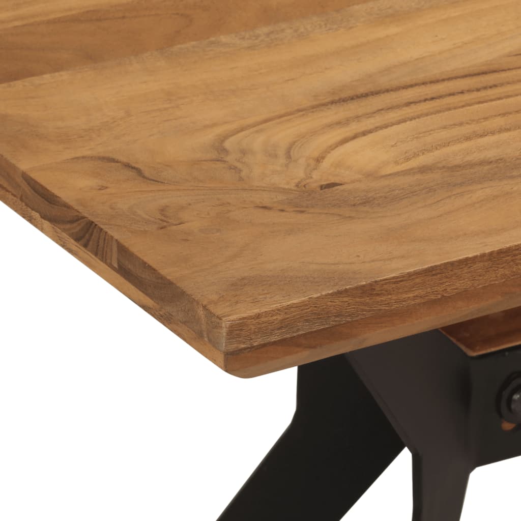 8720845731090_g_en_hd_4 vidaXL Dining Bench 110x40x46 cm Solid Wood Acacia and Steel - Image 5