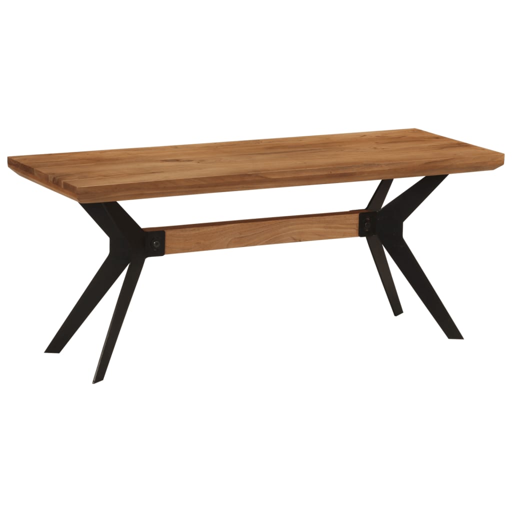 8720845731090_g_en_hd_7 vidaXL Dining Bench 110x40x46 cm Solid Wood Acacia and Steel - Image 8