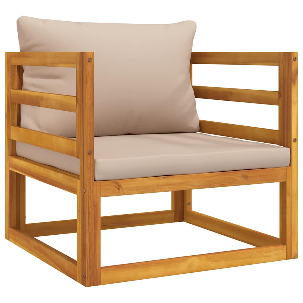 8720845731526_a_en_hd_1 vidaXL Garden Chair with Taupe Cushions Solid Wood Acacia - Image 2