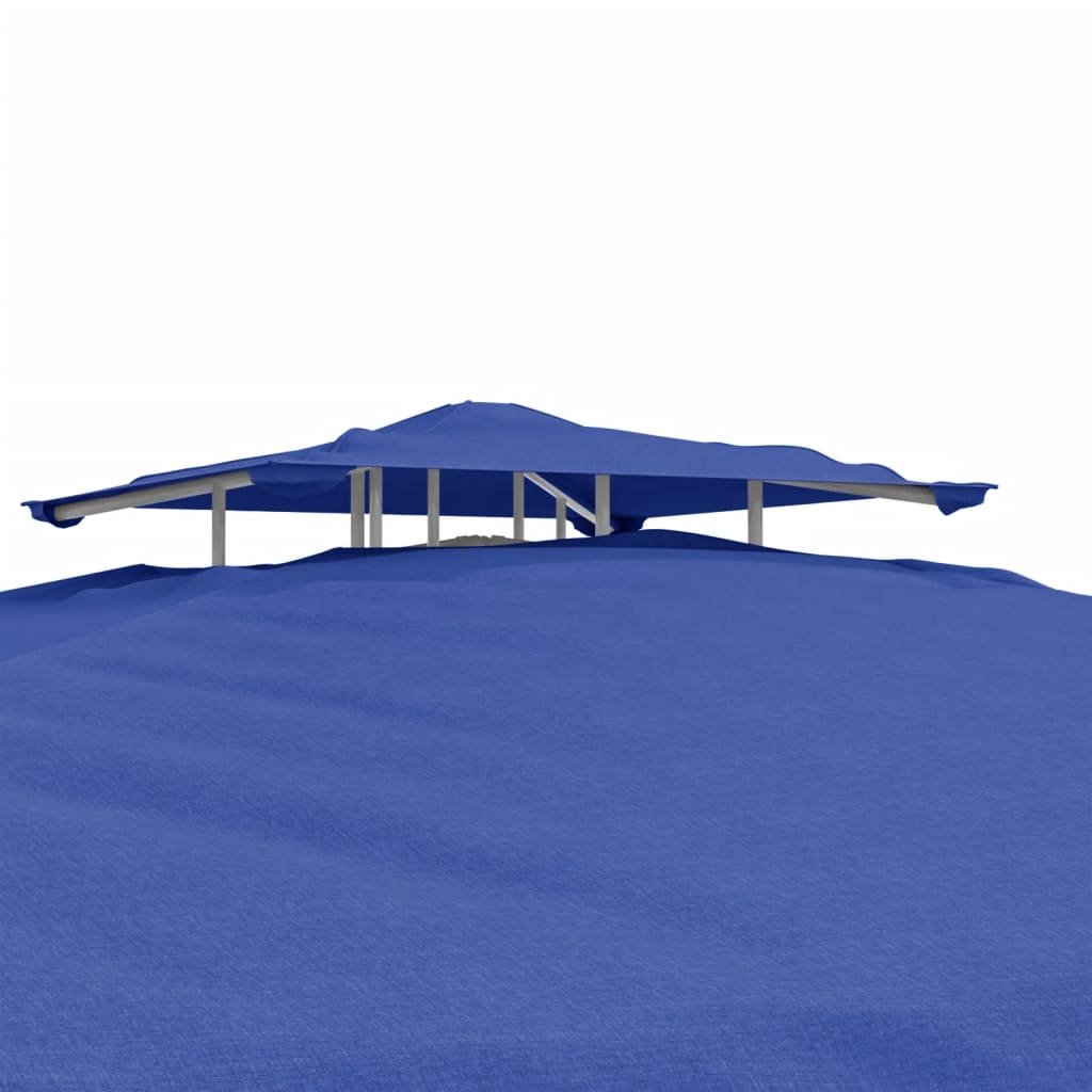 8720845734589_g_en_hd_6 vidaXL Gazebo with Double Roof Blue 3x3x2.68 m Fabric - Image 8