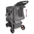 vidaXL Folding Dog Stroller Grey 80x46x98 cm Oxford Fabric - Image 7