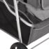 vidaXL Folding Dog Stroller Grey 80x46x98 cm Oxford Fabric - Image 10