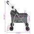 vidaXL Folding Dog Stroller Grey 76x50x100 cm Oxford Fabric - Image 13