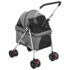 vidaXL Folding Dog Stroller Grey 76x50x100 cm Oxford Fabric - Image 4