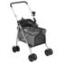 vidaXL Folding Dog Stroller Grey 76x50x100 cm Oxford Fabric - Image 5