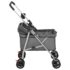 vidaXL Folding Dog Stroller Grey 76x50x100 cm Oxford Fabric - Image 6