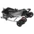 vidaXL Folding Dog Stroller Grey 76x50x100 cm Oxford Fabric - Image 8