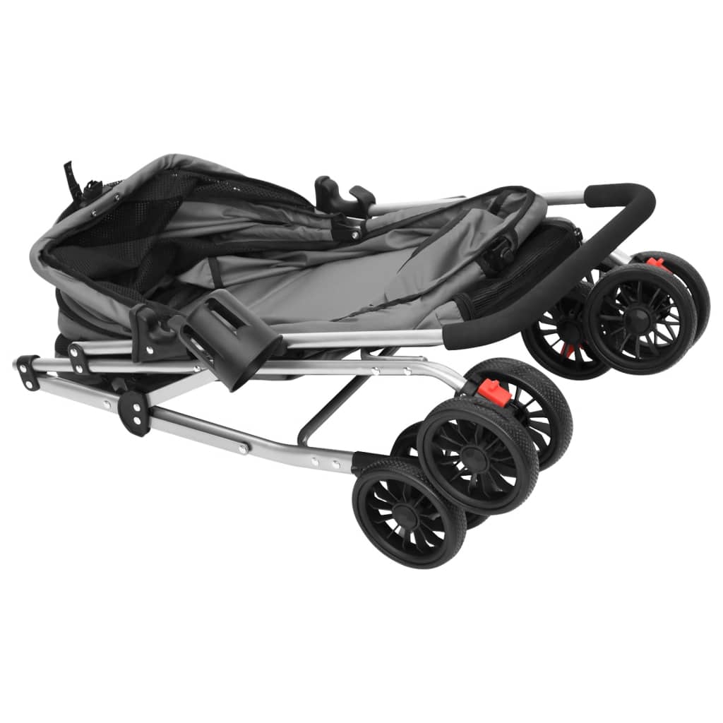 8720845735234_g_en_hd_7 vidaXL Folding Dog Stroller Grey 76x50x100 cm Oxford Fabric - Image 8