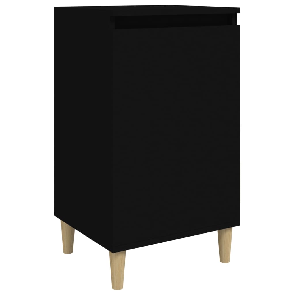 8720845737207_a_en_hd_1 vidaXL Bedside Cabinet Black 40x35x70 cm Engineered Wood - Image 2