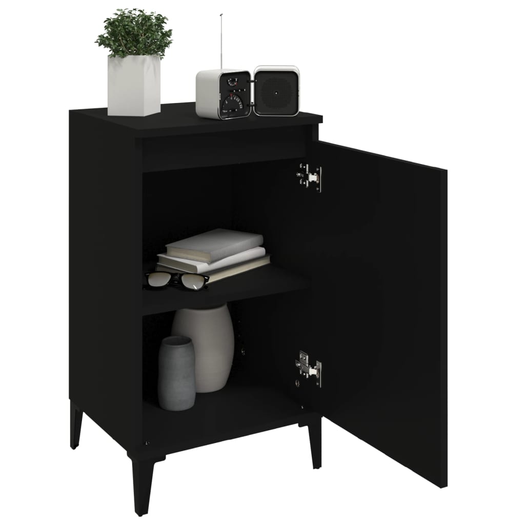 8720845737368_g_en_hd_2 vidaXL Bedside Cabinet Black 40x35x70 cm Engineered Wood - Image 5