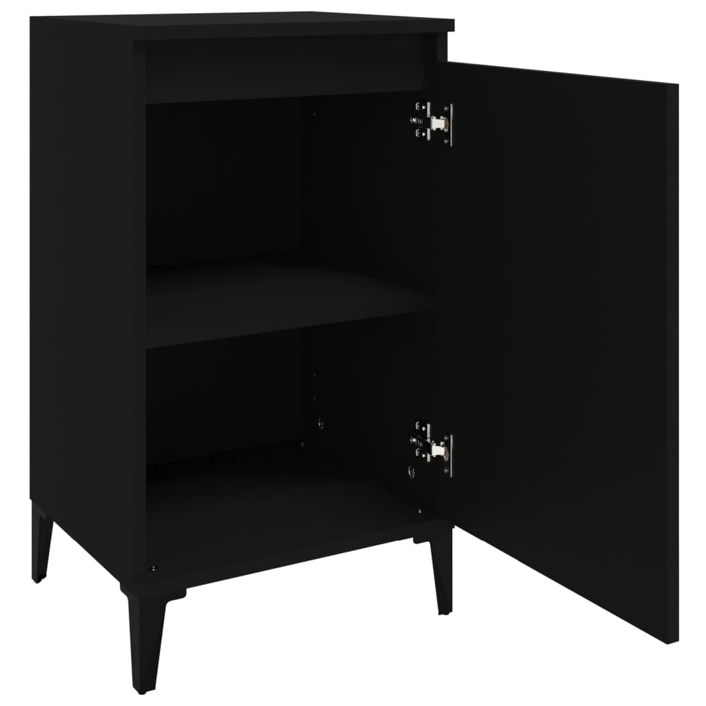 8720845737368_g_en_hd_4 vidaXL Bedside Cabinet Black 40x35x70 cm Engineered Wood - Image 7