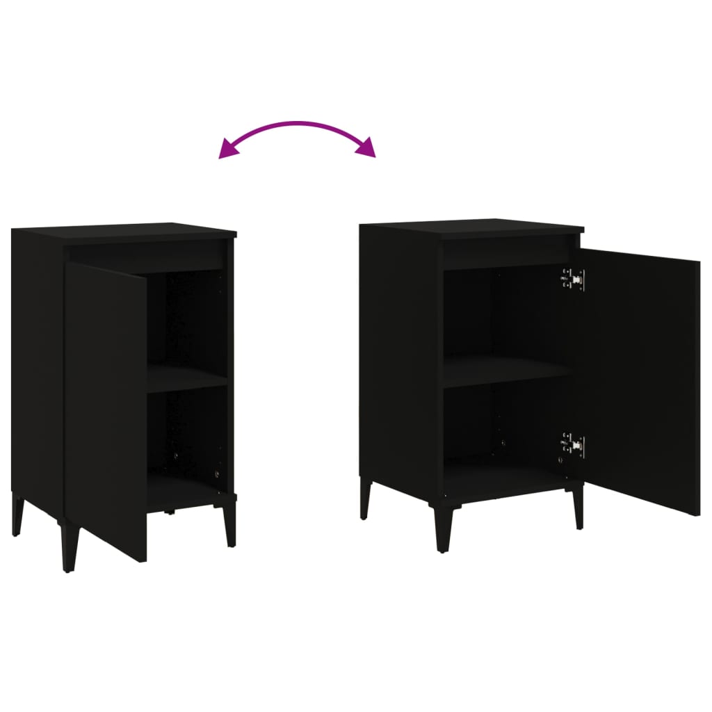 8720845737368_g_en_hd_6 vidaXL Bedside Cabinet Black 40x35x70 cm Engineered Wood - Image 9