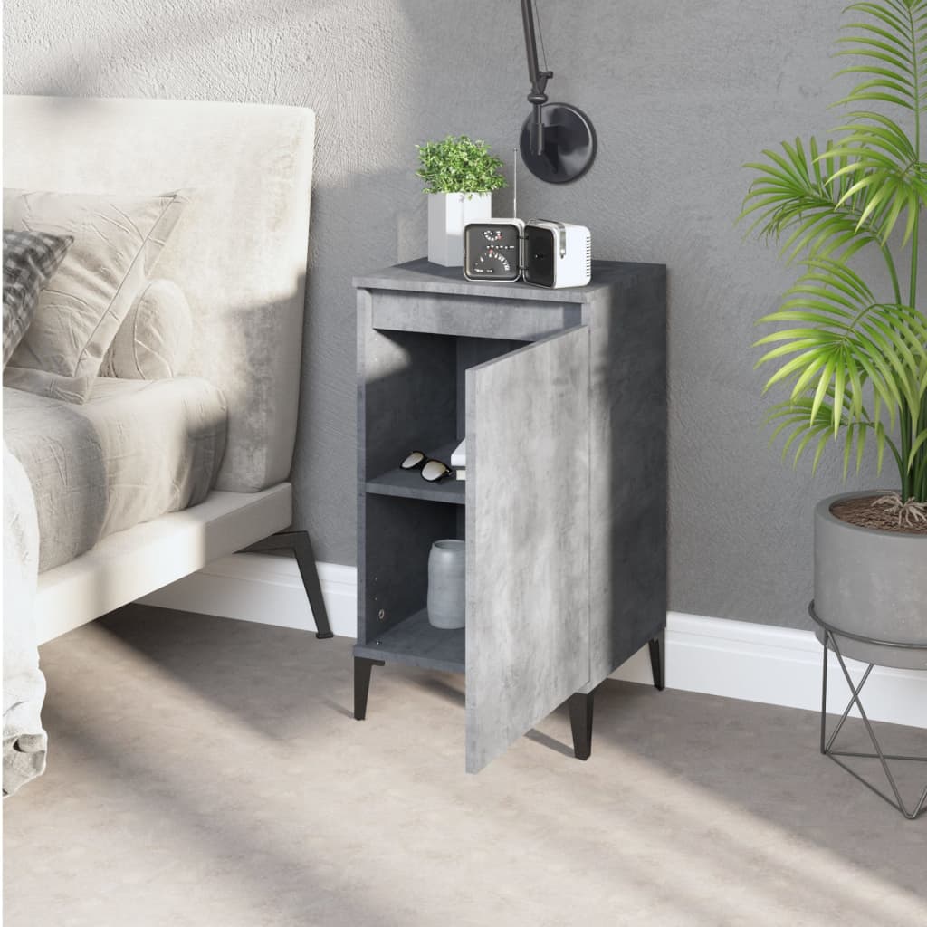 8720845737429_g_en_hd_1 vidaXL Bedside Cabinet Concrete Grey 40x35x70 cm Engineered Wood - Image 4