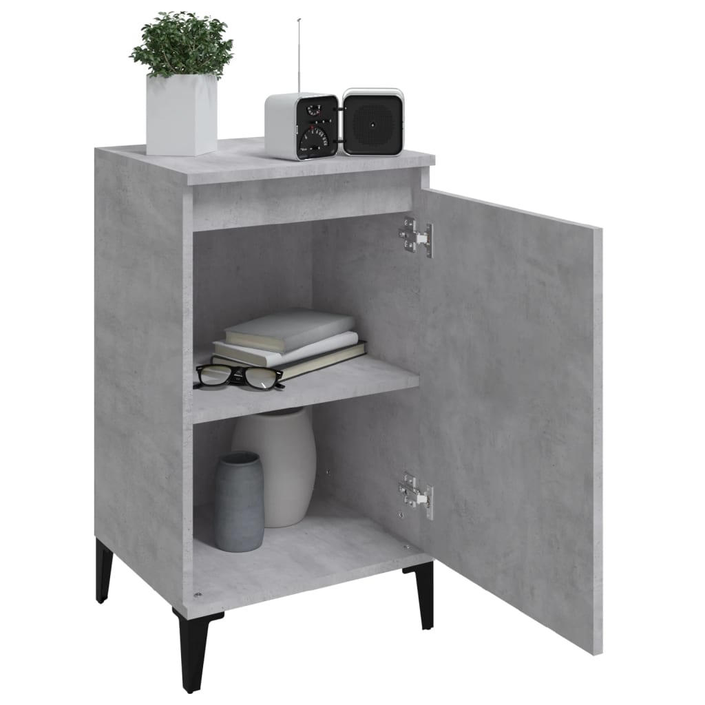 8720845737429_g_en_hd_2 vidaXL Bedside Cabinet Concrete Grey 40x35x70 cm Engineered Wood - Image 5