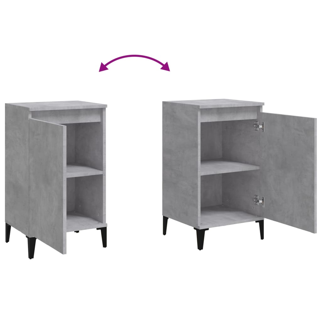 8720845737429_g_en_hd_6 vidaXL Bedside Cabinet Concrete Grey 40x35x70 cm Engineered Wood - Image 9