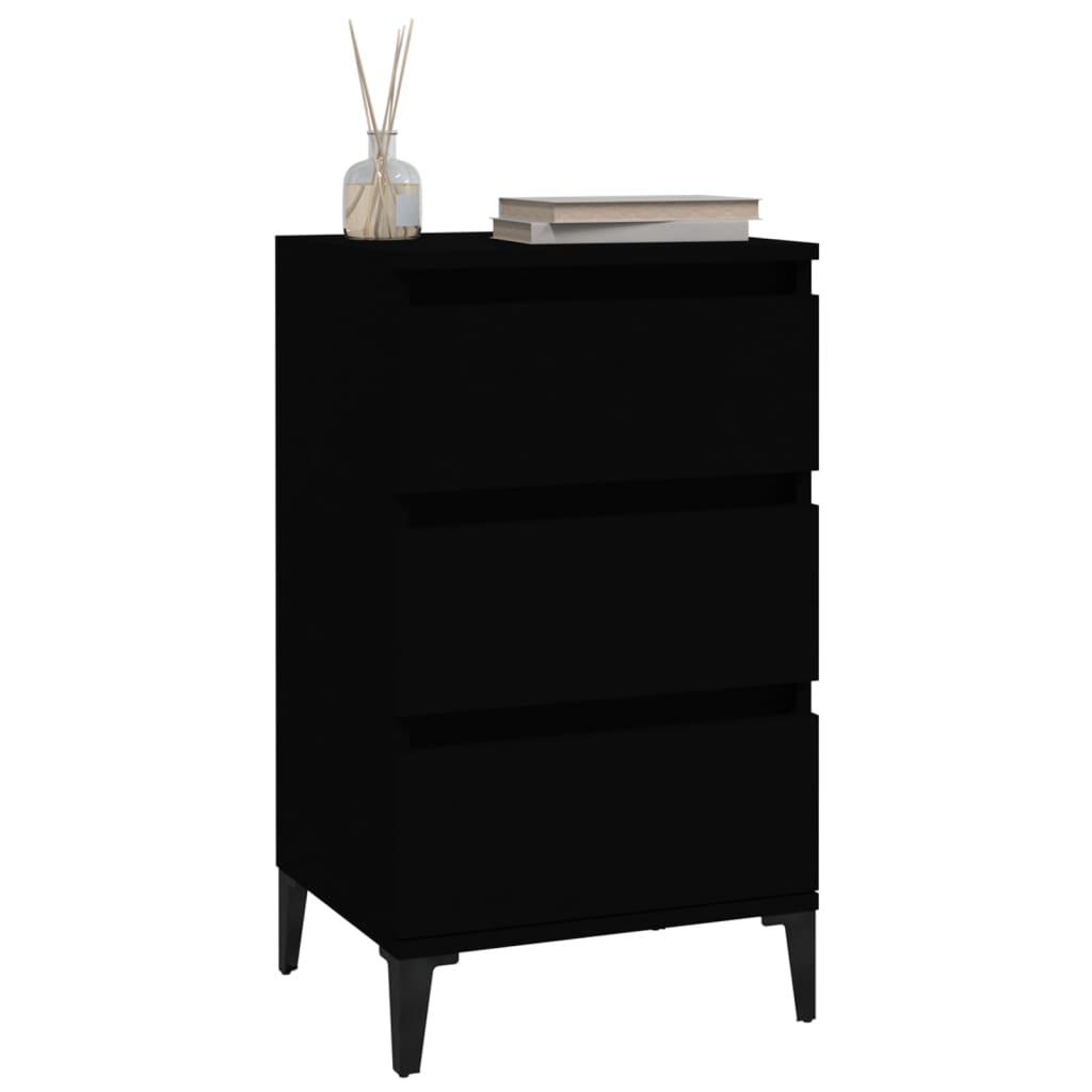 8720845737597_g_en_hd_2 vidaXL Bedside Cabinet Black 40x35x70 cm Engineered Wood - Image 5