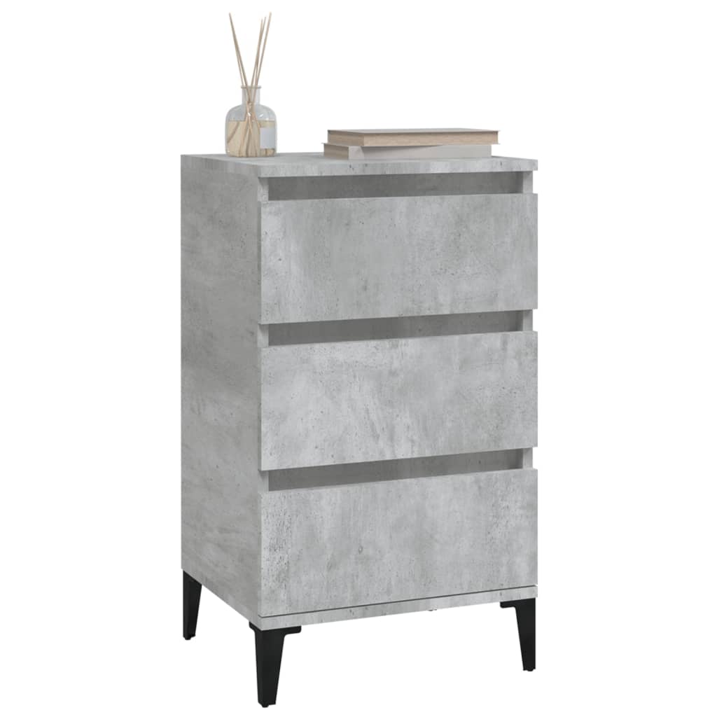 8720845737627_g_en_hd_2 vidaXL Bedside Cabinet Concrete Grey 40x35x70 cm Engineered Wood - Image 5