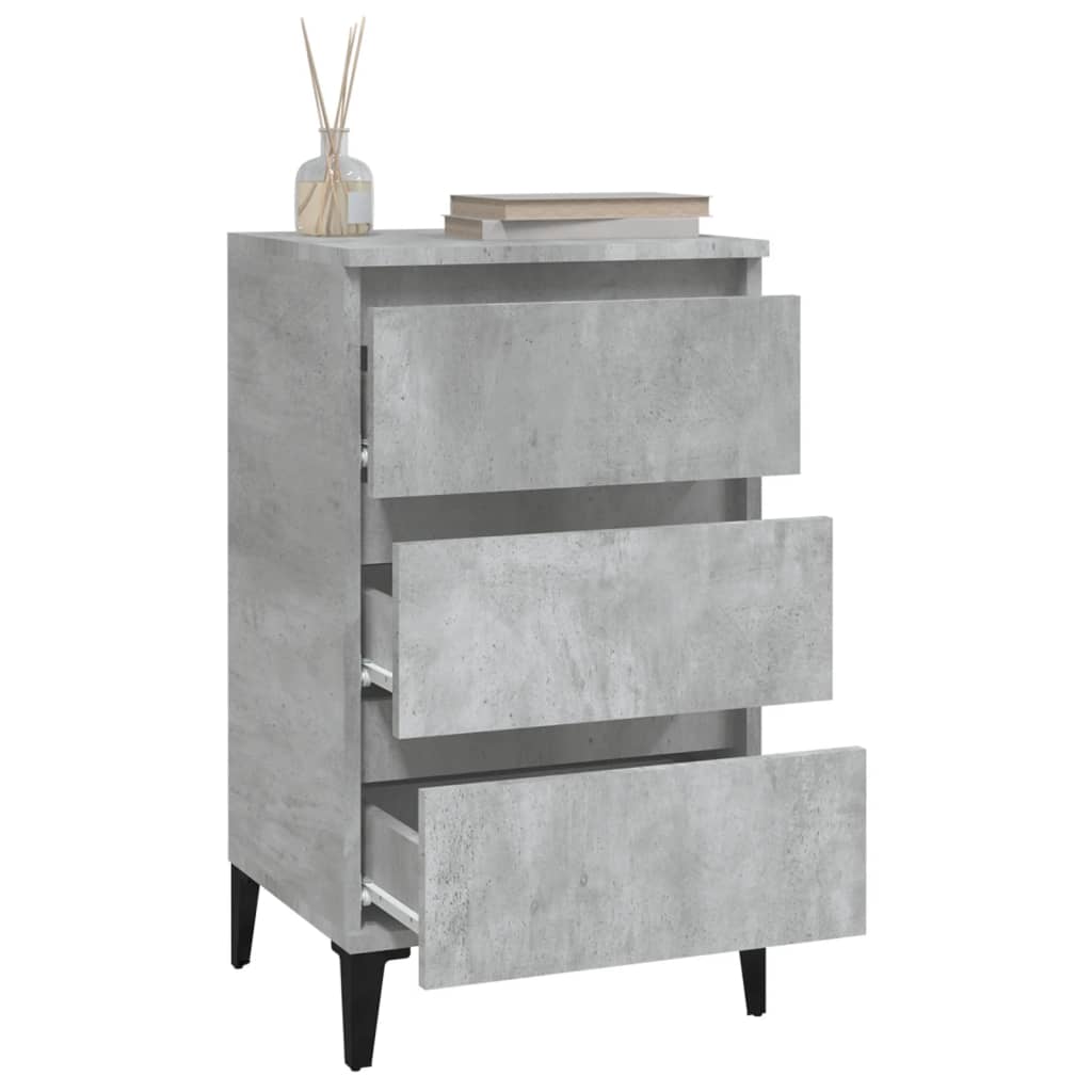 8720845737627_g_en_hd_3 vidaXL Bedside Cabinet Concrete Grey 40x35x70 cm Engineered Wood - Image 6