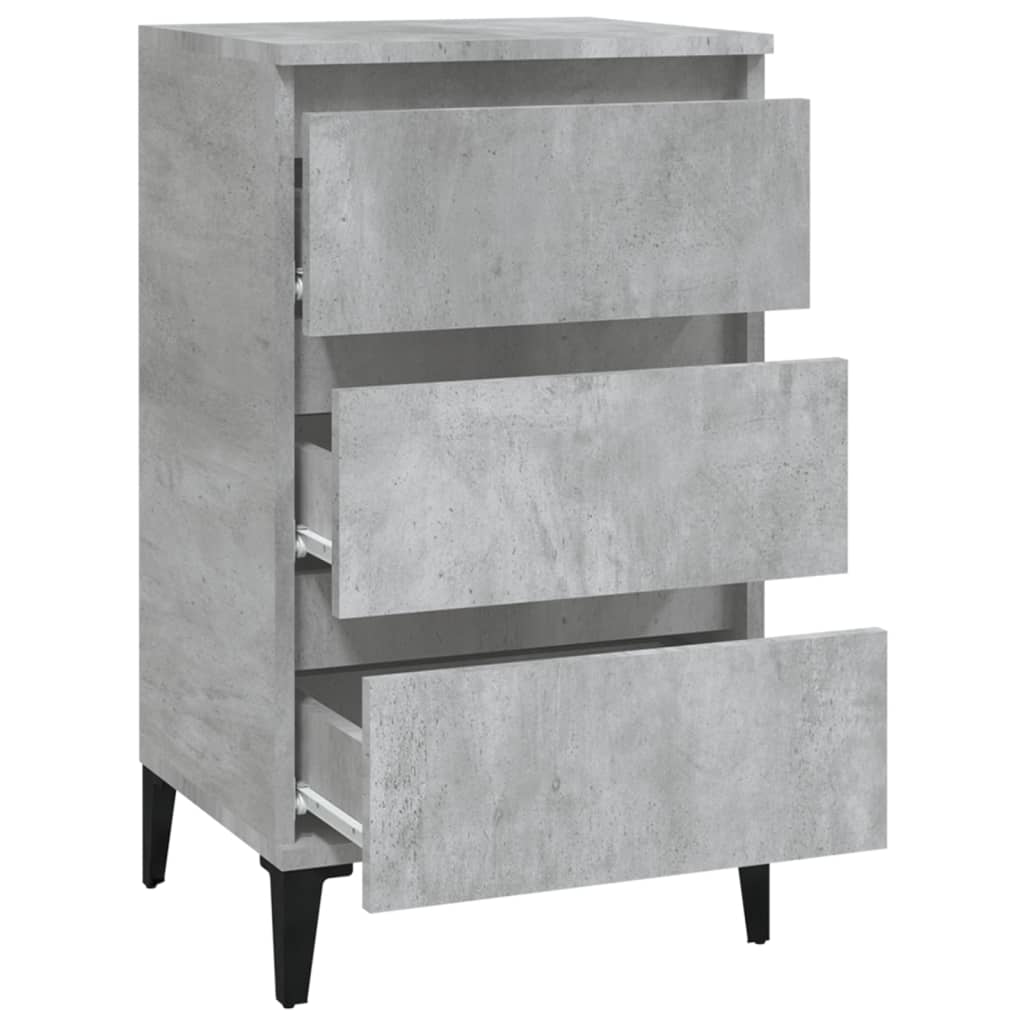 8720845737627_g_en_hd_4 vidaXL Bedside Cabinet Concrete Grey 40x35x70 cm Engineered Wood - Image 7