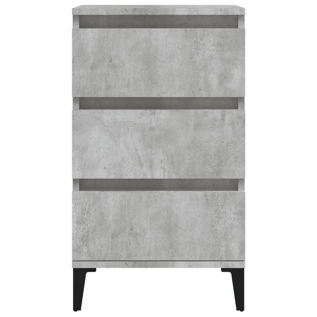 8720845737627_g_en_hd_5 vidaXL Bedside Cabinet Concrete Grey 40x35x70 cm Engineered Wood - Image 8