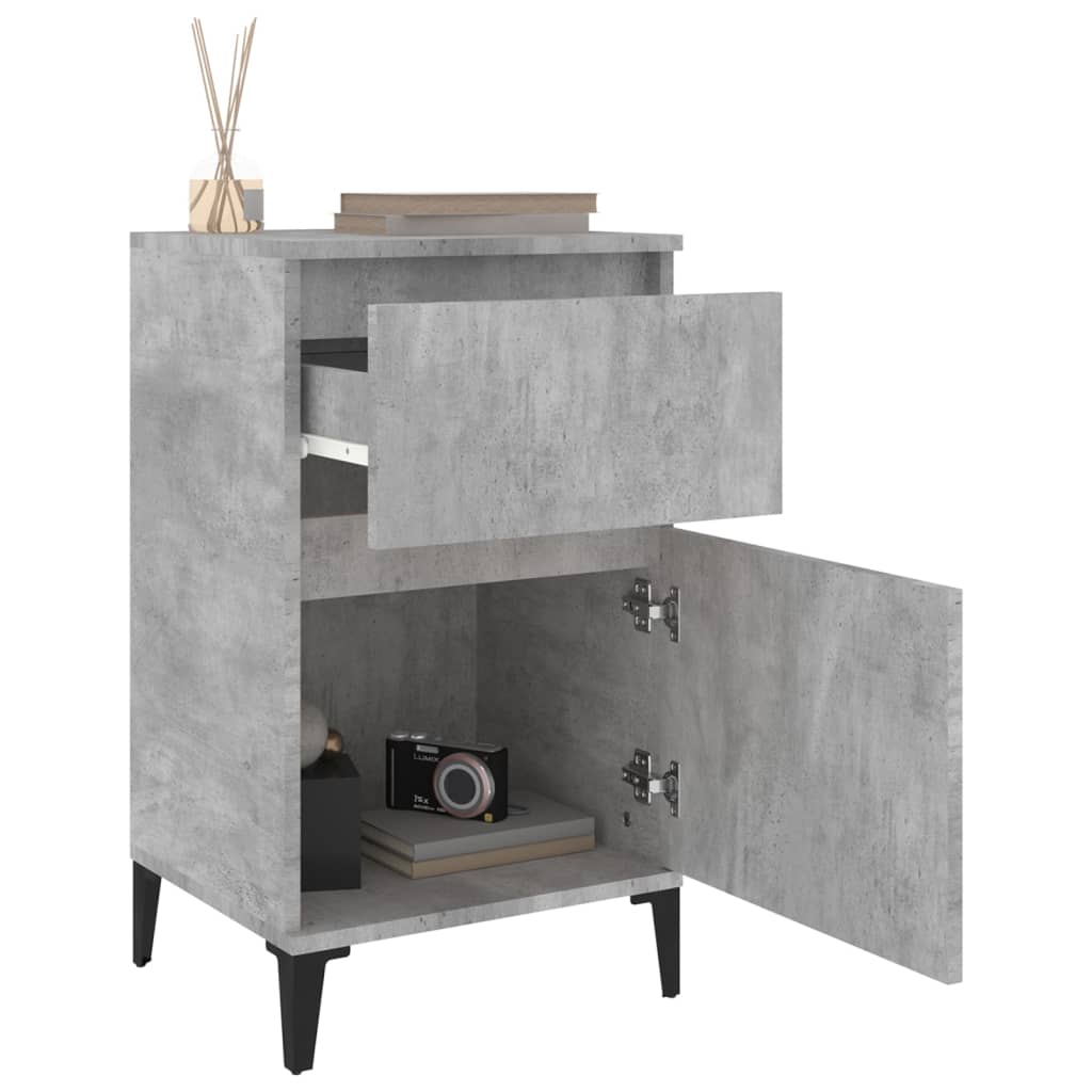 8720845738068_g_en_hd_3 vidaXL Bedside Cabinet Concrete Grey 40x35x70 cm - Image 6