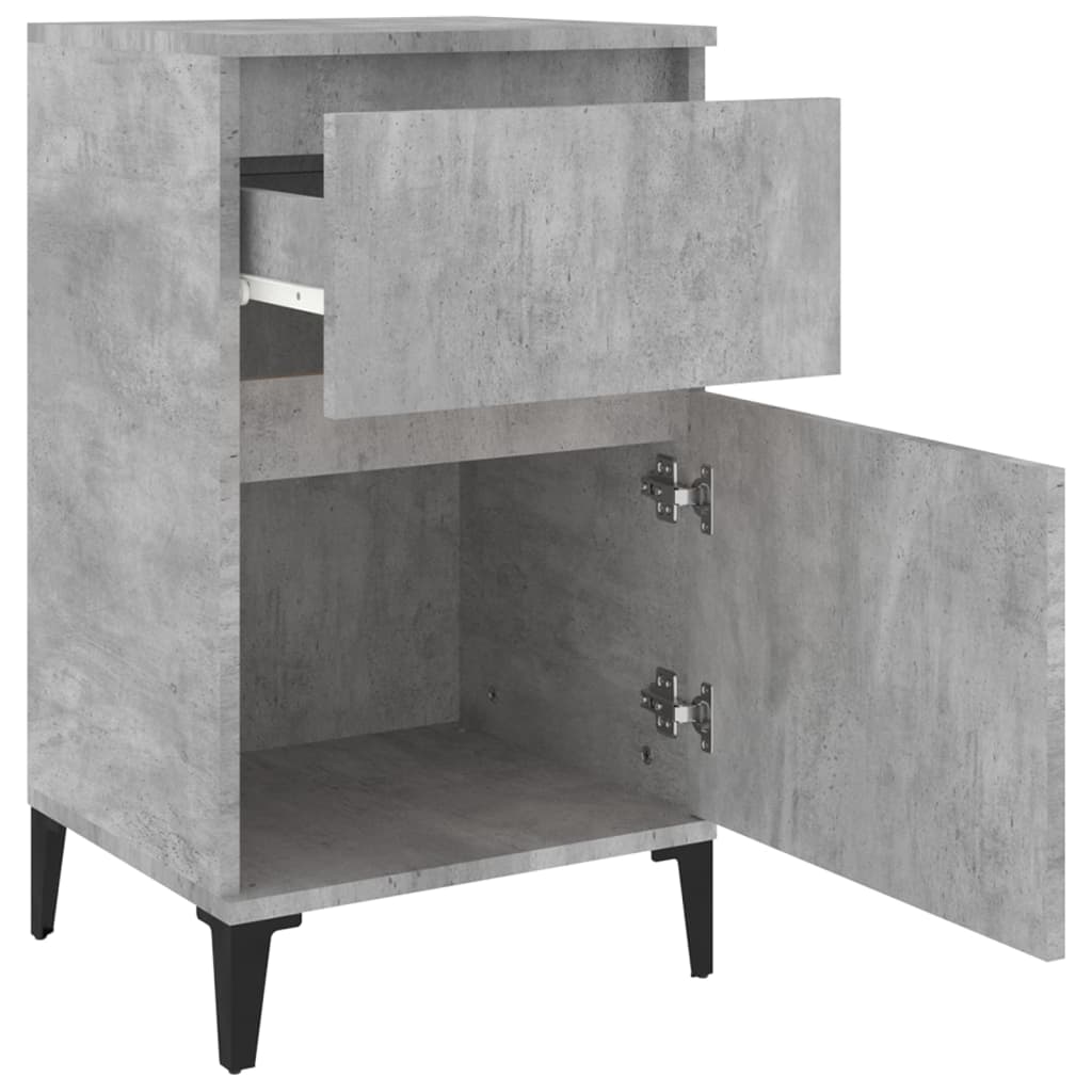 8720845738068_g_en_hd_6 vidaXL Bedside Cabinet Concrete Grey 40x35x70 cm - Image 9