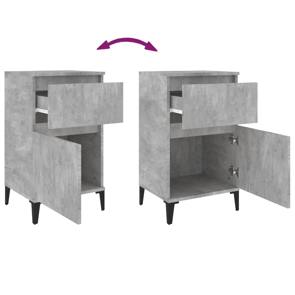 8720845738068_g_en_hd_7 vidaXL Bedside Cabinet Concrete Grey 40x35x70 cm - Image 10