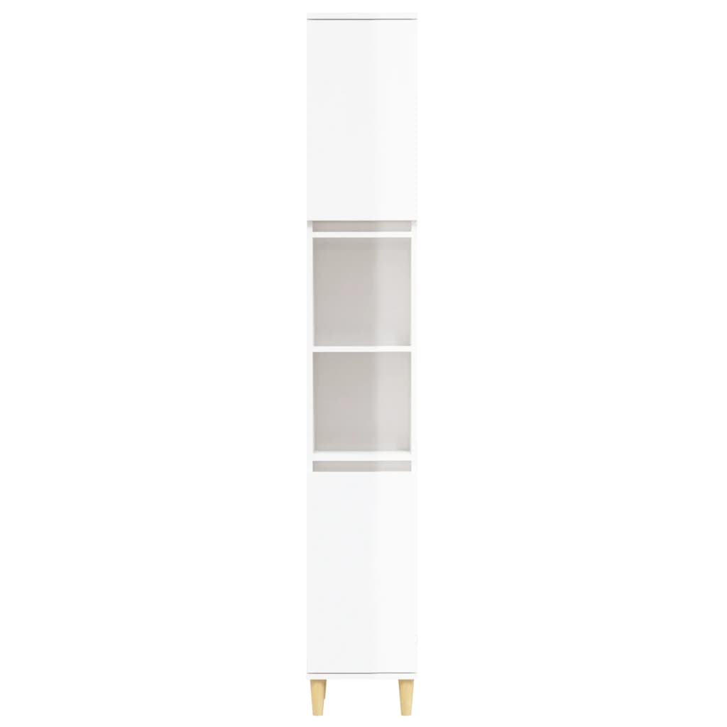 8720845738167_g_en_hd_4 vidaXL Bathroom Cabinet High Gloss White 30x30x190 cm Engineered Wood - Image 6