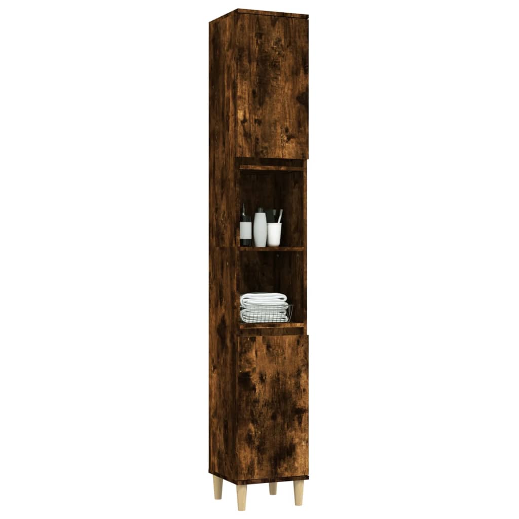 8720845738198_g_en_hd_2 vidaXL Bathroom Cabinet Smoked Oak 30x30x190 cm Engineered Wood - Image 5