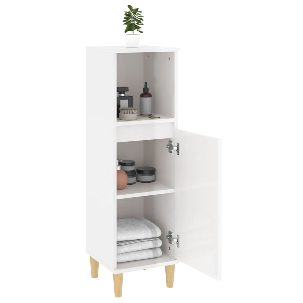 8720845738327_g_en_hd_2 vidaXL Bathroom Cabinet High Gloss White 30x30x100 cm Engineered Wood - Image 4