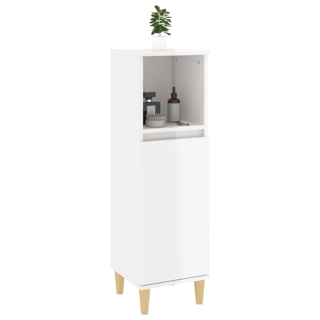 8720845738327_g_en_hd_3 vidaXL Bathroom Cabinet High Gloss White 30x30x100 cm Engineered Wood - Image 5