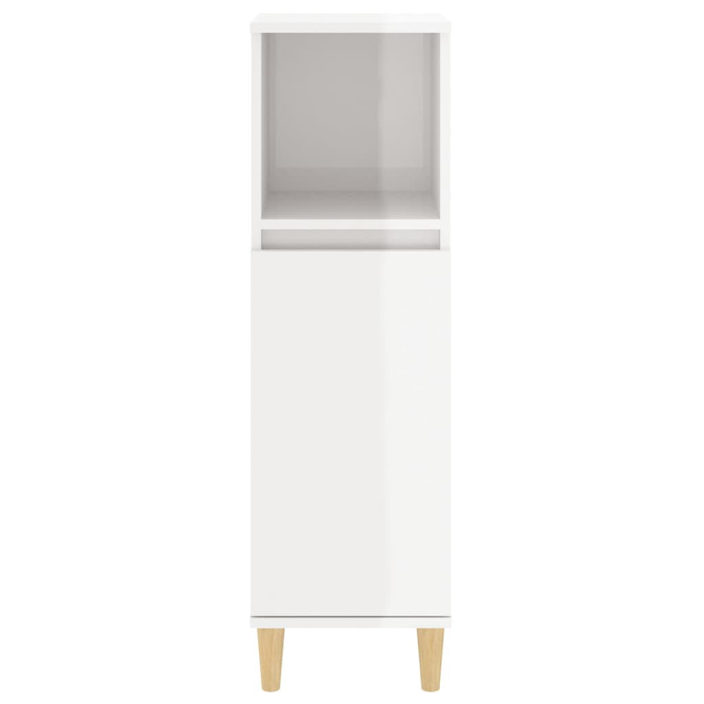 8720845738327_g_en_hd_5 vidaXL Bathroom Cabinet High Gloss White 30x30x100 cm Engineered Wood - Image 7