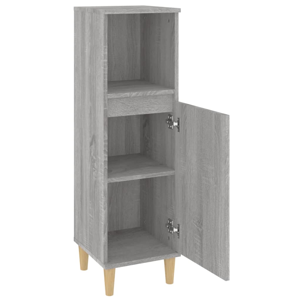 8720845738365_g_en_hd_4 vidaXL Bathroom Cabinet Grey Sonoma 30x30x100 cm Engineered Wood - Image 6