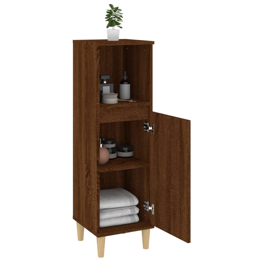 8720845738372_g_en_hd_2 vidaXL Bathroom Cabinet Brown Oak 30x30x100 cm Engineered Wood - Image 4