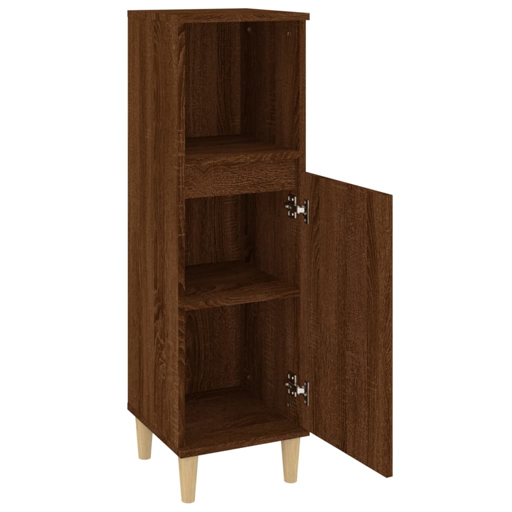 8720845738372_g_en_hd_4 vidaXL Bathroom Cabinet Brown Oak 30x30x100 cm Engineered Wood - Image 6