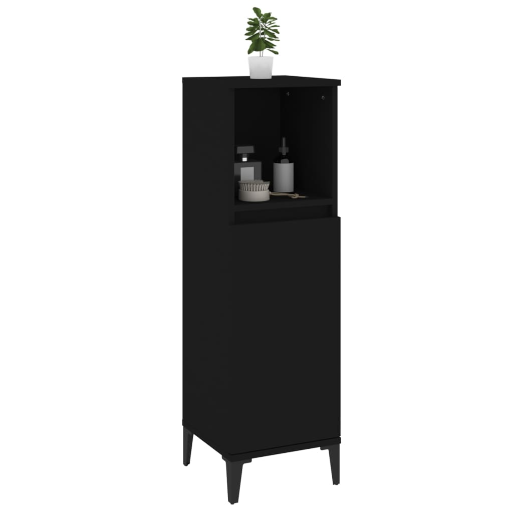 8720845738396_g_en_hd_3 vidaXL Bathroom Cabinet Black 30x30x100 cm Engineered Wood - Image 6