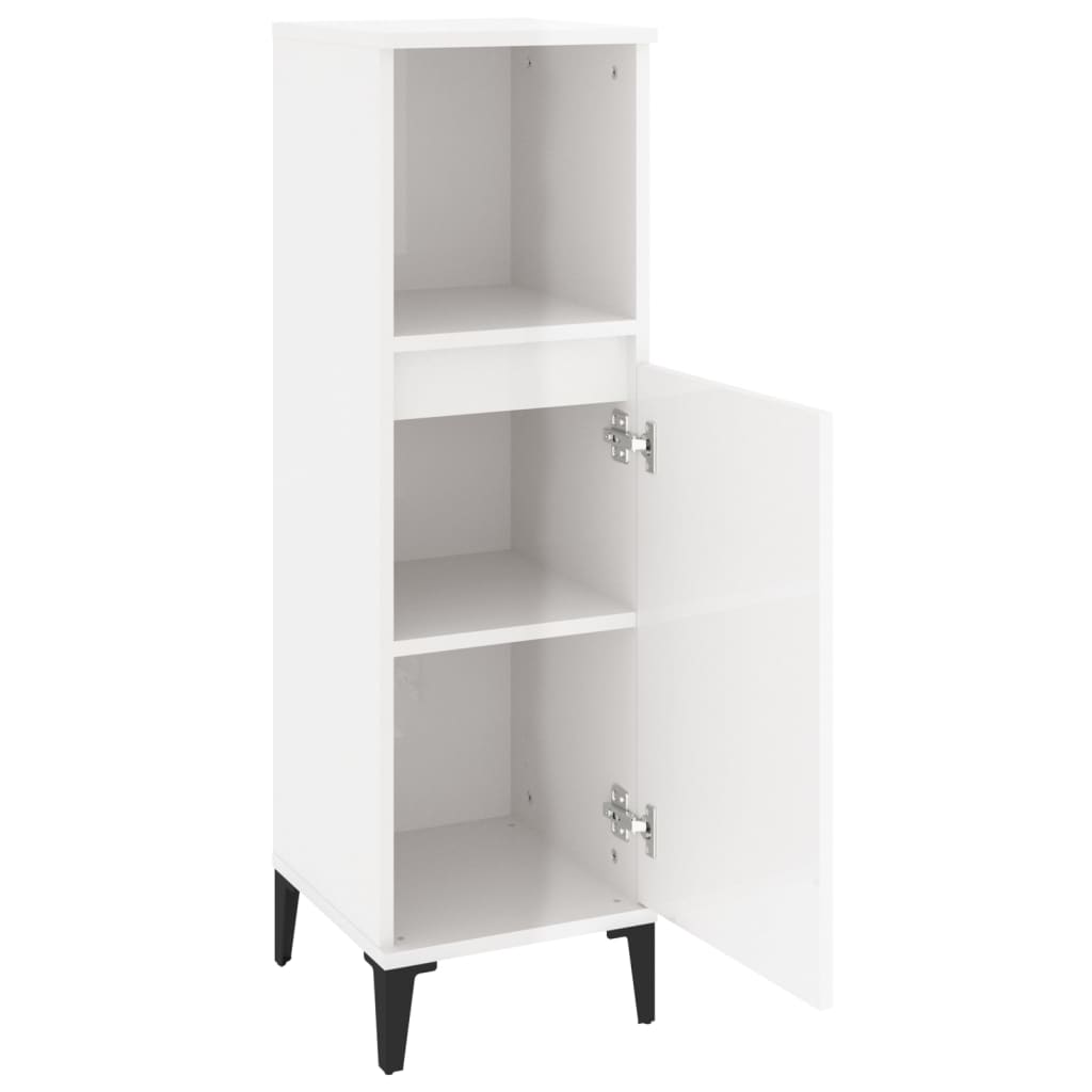 8720845738402_g_en_hd_4 vidaXL Bathroom Cabinet High Gloss White 30x30x100 cm Engineered Wood - Image 6